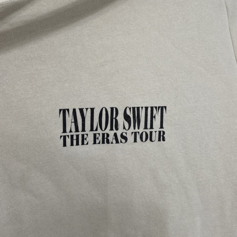 Taylor Swift The Eras Tour Hoodie Cream W/ Colored Taylor Size Large Sweatshirt - Picture 4 of 11